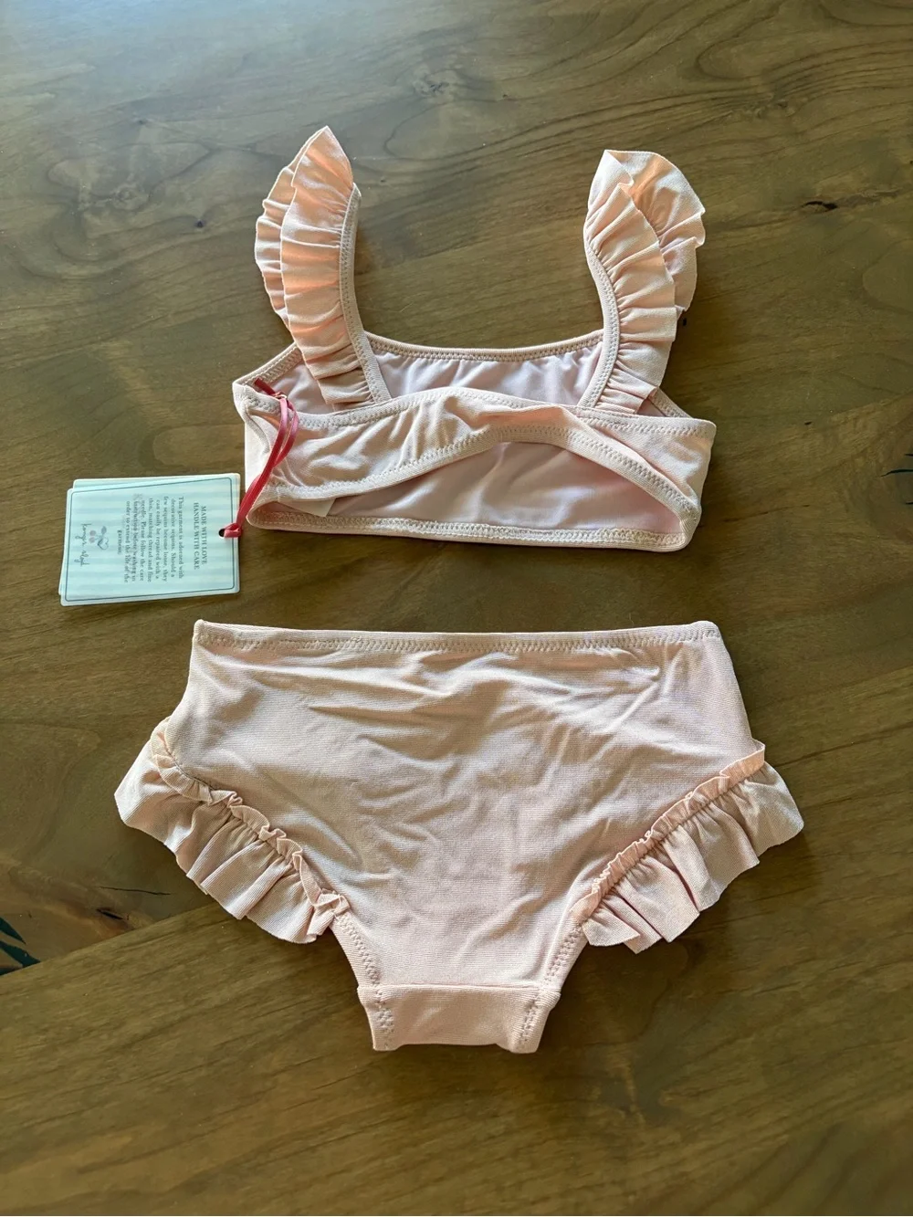 Konges Sløjd Kids' Jade Embellished Bikini in Evening Sand Multiple Sizes NWT